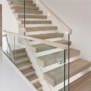 Lan can - cầu thang kính