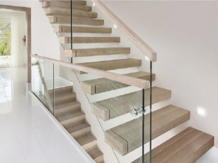 Lan can - cầu thang kính