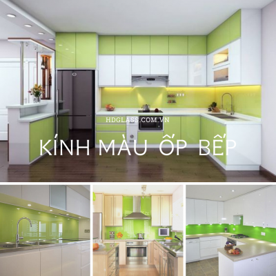 kinh op bep mau xanh la cay