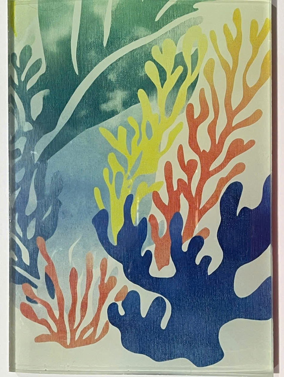 Kính sơn họa tiết